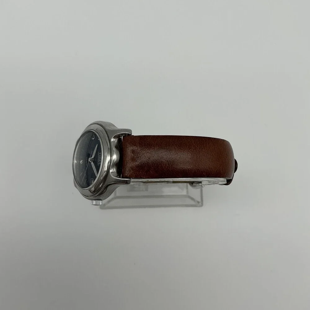 Timex Indiglo WR 50M Womens Watch 28mm Blue Dial Brown Leather New Battery